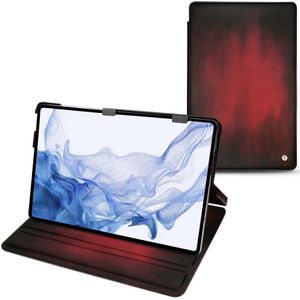 Noreve Leren omslag horizontaal (Galaxy Tab S8 Ultra), Tablethoes, Rood