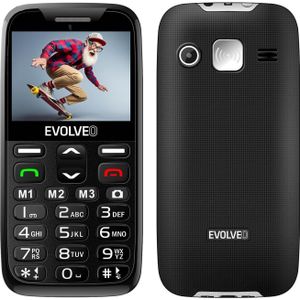 Evolveo EasyPhone XR, mobilní telefon pro seniory s nabíjecím stojánkem, černá (2.30", 0.30 Mpx), Sleutel mobiele telefoon, Zwart