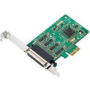Moxa CP-114EL-DB25M - Seriële PCI Express x1 kaart met 4 RS-232422485 poorten (inclusief DB25-S)., Controlekaart