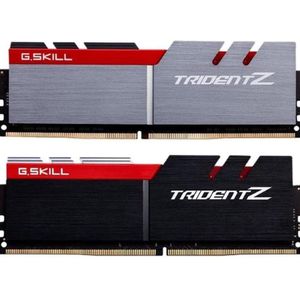 G.Skill Atmintis Trident Z, DDR4, 32 GB, 3200 MHz, CL16 (F4-3200C16D-32GTZ) (2 x 16GB, 3200 MHz, DDR4 RAM, DIMM 288 pin), RAM, Rood