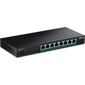 Trendnet - 8-POORTS 2.5G PoE++ SWITCH - Zwart - Netwerkschakelaar