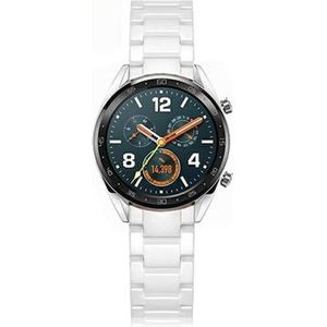 Beline Išmaniojo laikrodžio dirželis, Baltos spalvos, 22mm (22 mm, Staal, Huawei Watch GT 2 Pro, Huawei Horloge GT), Horlogebandjes, Wit