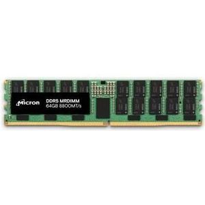 Crucial DDR5 MRDIMM 2Rx4 8800 (1 x 64GB, 4400 MHz, DDR5 RAM, DIMM 288 pin), RAM, Groen