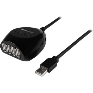 StarTech.com 15 m USB 2.0 actieve kabel met 4-poorts hub