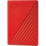 WD - My Passport - Externe Harde Schijf - Rood - 2 TB