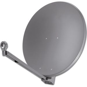 Televes S760CL-G - 10,75 - 12,75 GHz - 38,2 dBi - 26 dB - grafiet - 750 mm - 800 mm (Parabolische antenne, 38.20 dB, VHF / MW / LW), SAT Spiegels + SAT Antennes, Grijs