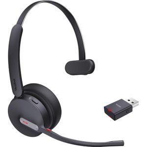 Yealink WH64 Hybrid Mono - Headset (Draadloze, USB-A), Kantoorheadset, Zwart