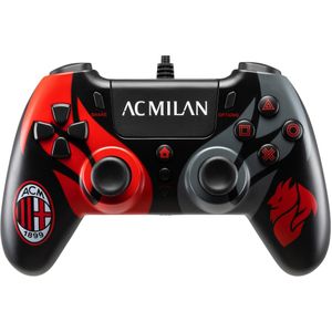 GED Bedrade Controller AC Milan 2.0 (PS4) (PS4, PC), Controller, Zwart, Rood