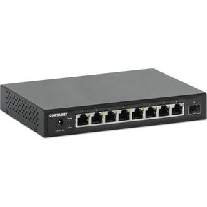 Intellinet - 9-poorts Switch - Zwart - 8 x 2,5G Ethernet Poorten en 1 SFP+ Uplink
