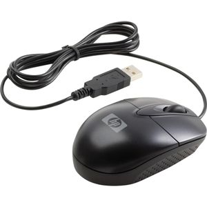 HP - Optische USB Reismuis - Muis - Zwart - Bedraad