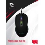 Piranha - M400 RGB - Muis - Veelkleurig - Bedraad