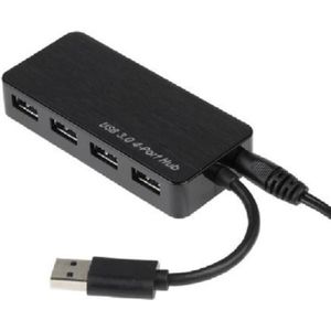 RS PRO USB 3.0 Hub (USB-A, 4 ports), Docking station + USB-hub, Zwart