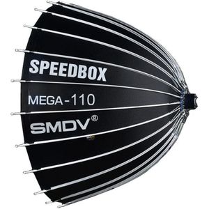 SMDV Speedbox Mega 110 Deep Softbox 110cm Zilver Bowens Mount, Flitser