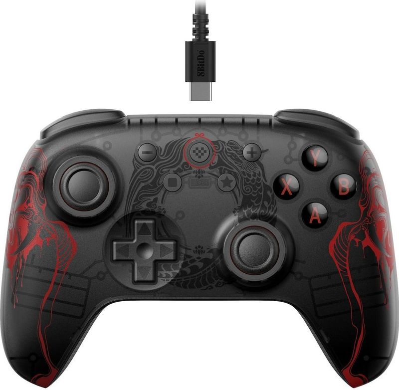 8bitdo - Black Myth Wukong - Gaming-pc-controller - Zwart - Officieel Gelicenseerd