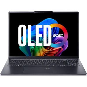Acer Swift Go 16 AI OLED (SFG16-61-R0WK) 16,0" WUXGA+, OLED, 120Hz, Ryzen AI 5-340 (50 TOPS), 16GB R (16", 512 GB, 16 GB, DE, AMD Ryzen AI 5 340), Notebook, Grijs