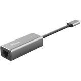 Trust - DALYX - USB-C Netwerkadapter - Zwart - Stabiele Internetverbinding