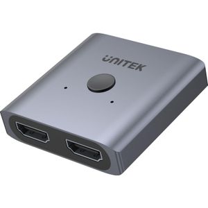 Unitek - V1127A - HDMI Switch - Aluminium - 4K - 3 Ingangen - 2 Uitgangen