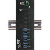 Exsys - EX-12280HMS - USB 3.2 Gen 2x1 Hub - Zwart - 10-poorts