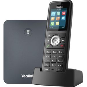Yealink Draadloze telefoon W79P Robuust IP67, Telefoon, Zwart
