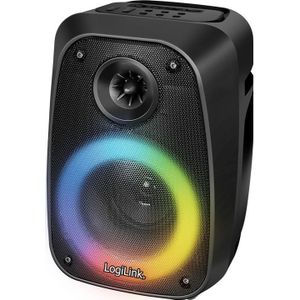 LogiLink Prüfen (2.50 h, Oplaadbare batterij), Bluetooth luidspreker, Zwart