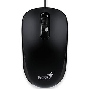 GENIUS - DX-101 - Muis - Zwart - Bedraad - Optisch - 1200DPI