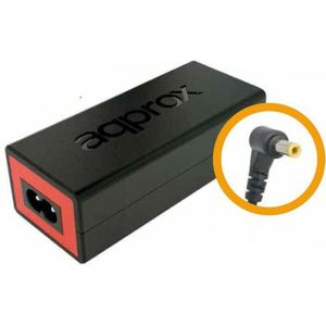 Approx appA03 (65 W), Voeding voor notebooks, Zwart, Rood