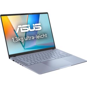 ASUS VivoBook S 14 OLED (14", 1000 GB, 16 GB, DE, Intel Core Ultra 7 256V), Notebook, Blauw