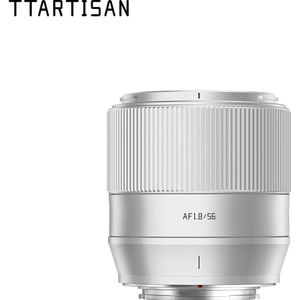 TTArtisan APC-C AF56mm F1.8 Sony E-vatting (Sony E, APS-C / DX), Objectief, Zilver