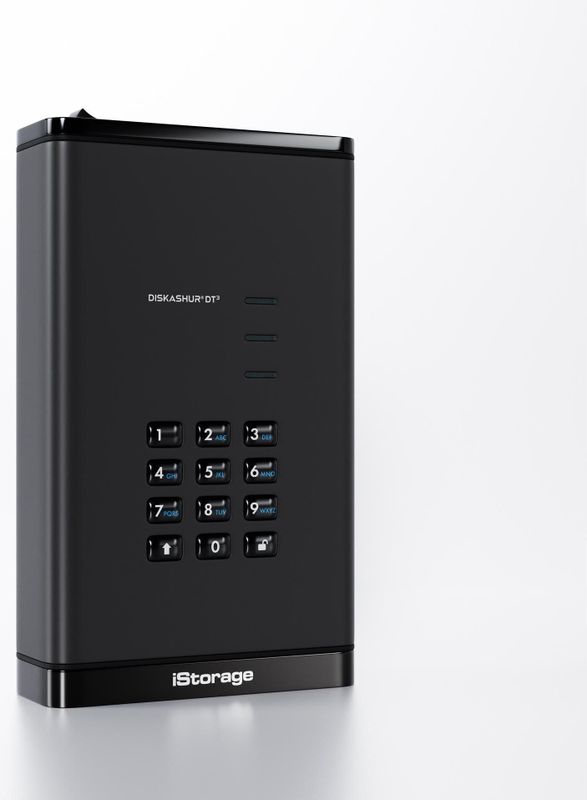 iStorage diskAshur DT3 Externe Harde Schijf 20 TB USB 256-bit Zwart