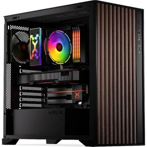 Krux Palum (mATX, ATX, Mini-ITX), PC-behuizing, Zwart