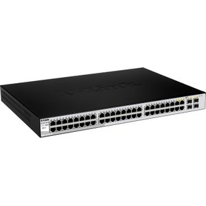 D-Link DGS-1210-48 Managed L2 Gigabit Ethernet (10/100/1000) 1U Zwart