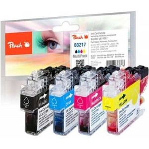 Peach PI500-238 inktcartridge 4 stuk(s) Zwart, Cyaan, Magenta, Geel