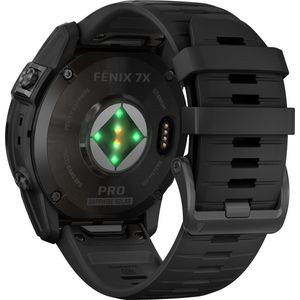 Garmin Fenix 7 X Pro - Saffier Solar Editie (51 mm, Polymeer, Titanium, Eén maat voor iedereen), Sporthorloges + Smartwatches