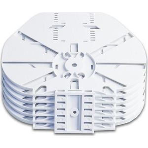 Lightwin Splitsmodule voor LFC hulzen met 4 enkele gereduceerde cassettes (CTR), max. 48 vezels FTTx, Netwerk accessoires