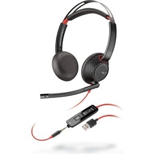 Poly C5220 (Bedraad, USB-A), Kantoorheadset, Zwart