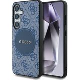 Guess Etui 4G Round Patch Classic Logo MagSafe do Samsung Galaxy S25 niebieski (Samsung Galaxy S25), Smartphonehoes, Blauw