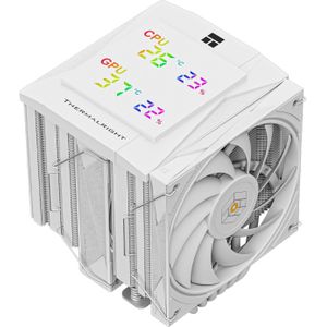Thermalright Ventilateur pour processeur Royal Knight 120 Digital RGB (Blanc) (162 mm), Processorkoeler, Wit