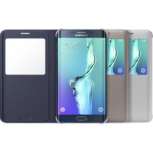 Samsung S Bekleding (Galaxy S6 Edge+), Smartphonehoes, Zwart