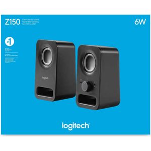 Logitech Z150, PC-luidspreker, Zwart