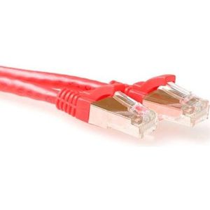 ACT Rode 25 meter SFTP CAT6A patchkabel snagless met RJ45 connectoren. Cat6a s/ftp snagless rd 25,00m (S/FTP, CAT6a, 25 m), Netwerkkabel