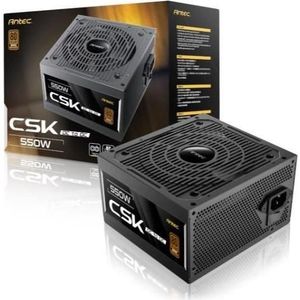Antec - CSK550DC EC - PC-voedingseenheid - Zwart - 550 Watt - 80 Plus Bronze