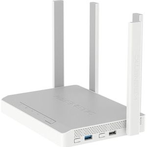 Keenetic Titan 2e generatie AX3200 Mesh Wi-Fi 6 Multi-Gigabit Router met USB 2.0 en 3.0 poorten, Router, Wit