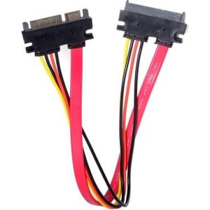 Sinovoip 12 V SATA LIJN - 22-pins/7+15-pins SATA data/voeding combo verlengkabel voor BPi R64/W2, Interne kabel (PC)