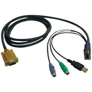 Tripp Lite P778-006 toetsenbord-video-muis (kvm) kabel Zwart 1,83 m
