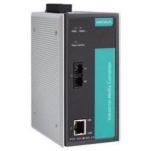 Moxa PTC-101-M-SC-HV - Industriële 10100BaseT(X) naar 100BaseFX mediaconverter, Data converter