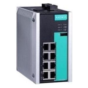 Moxa EDS-G508E-T - 8-poorts Full Gigabit Managed Ethernet Switch met 8 101001000BaseT(X) Poorten, -40 (8 ports), Netwerkschakelaar