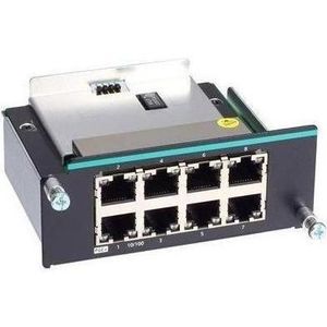 Moxa IM-6700A-8POE - Fast Ethernet PoE-module met 8 100BaseT(X) PoEPoE-poorten (voor IKS-6728A-8PoE Ser, Netwerk accessoires