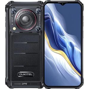 Oukitel WP36 (256 GB, Zwart, 6.52", Hybride dubbele SIM, 4G), Smartphone, Zwart