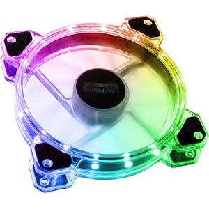 Lamptron Rigel Rainbow RGB ventilator (120 mm, 1 x), PC ventilator, Transparant