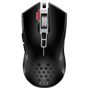 Sven RX-G850 tot 6400 DPI Soft Touch Metalen onderkant Gevlochten kabel Gaming software 3 extra (Bedraad), Muis, Zwart
